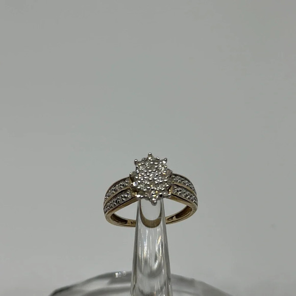 Diamonds real 10k real solid gold ring - Picture 6 of 12